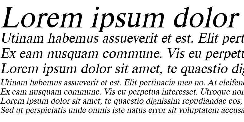 Sample of VietnameseTimesSSK Italic
