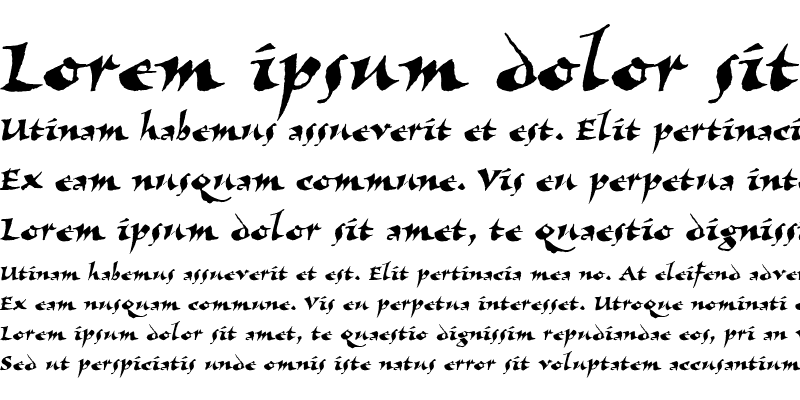 Sample of Visigoth RomanItalic