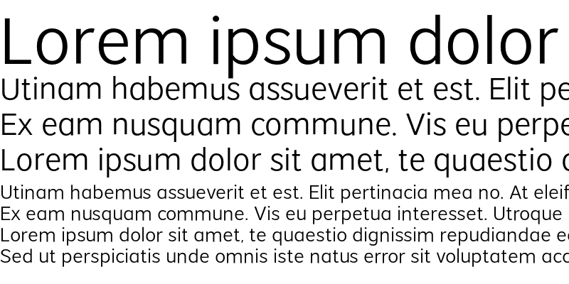 Sample of Vistol Sans
