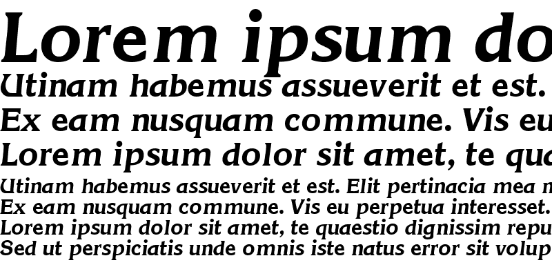 Sample of ViticaSSK Italic