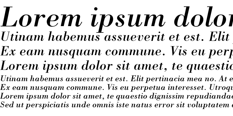 Sample of VNI-Bodon Italic