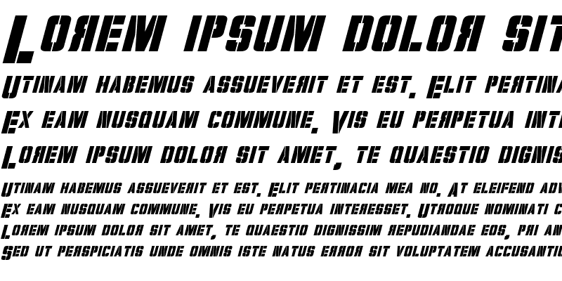 Sample of Volkoff Italic