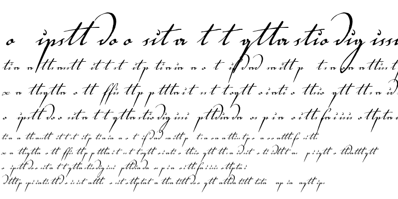 Sample of Voluta Script Italic