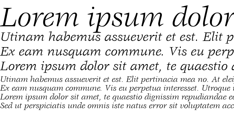 Sample of Vorace SSi Italic