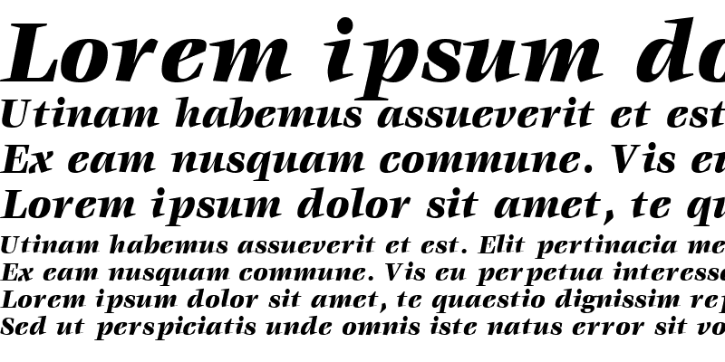 Sample of VoraceBlackSSK Italic