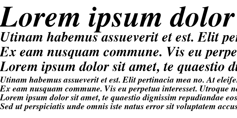 Sample of VPS Quang Duc Bold Italic