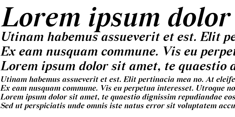 Sample of Vremena Medium Italic