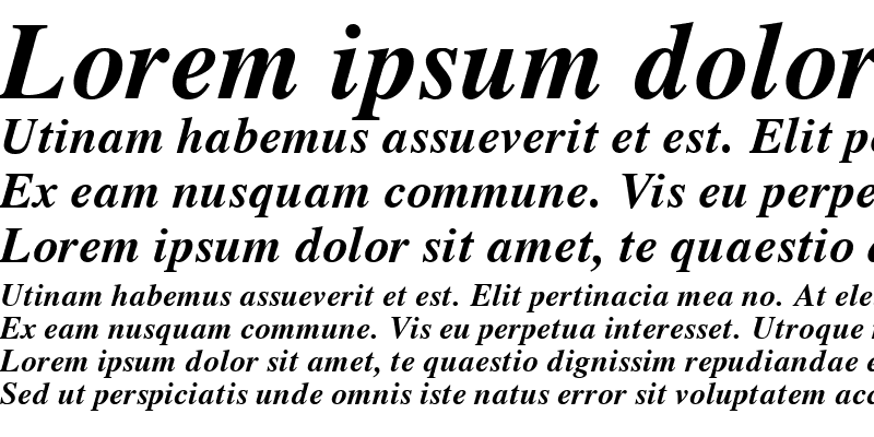 Sample of Vremya Bold Italic
