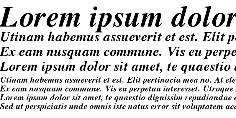 Sample of VremyaFWF Bold Italic