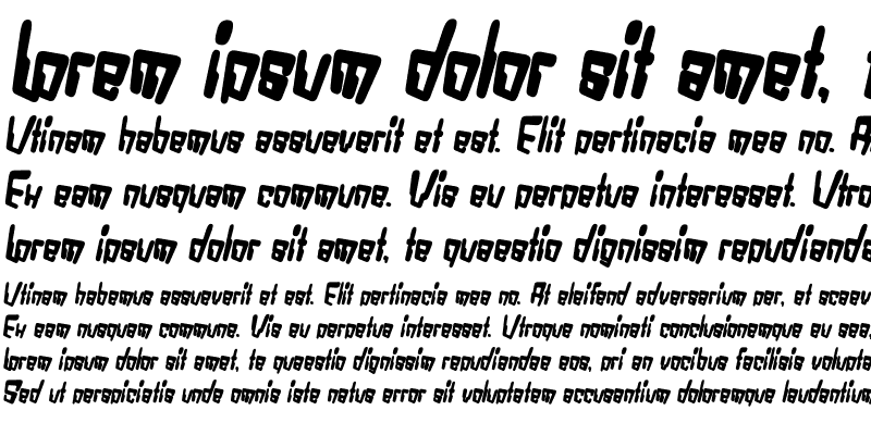 Sample of VTC Bad DataTrip Bold Italic