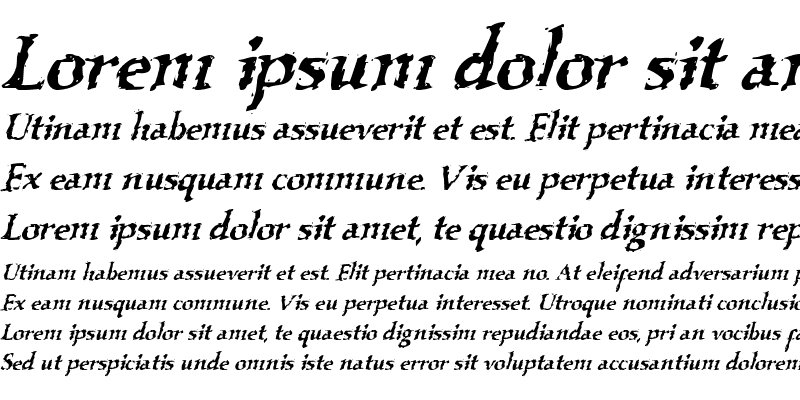 Sample of VTC Boseephus Italic