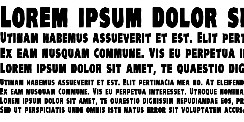 Sample of VTC-KomikaHeadLinerOne Bold