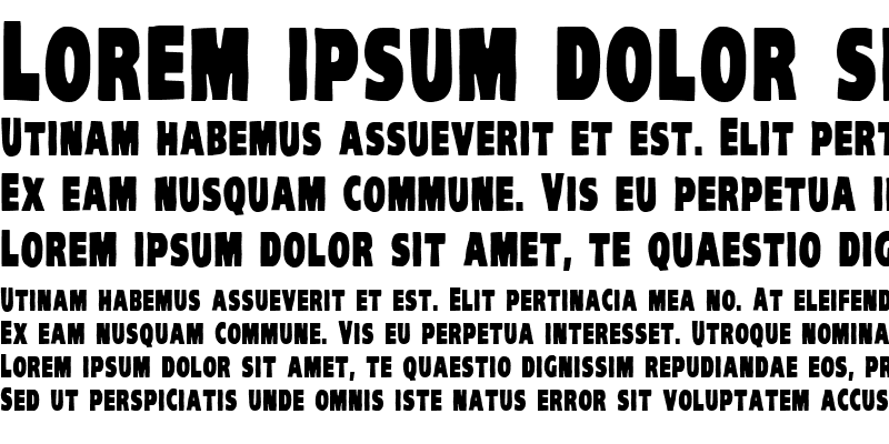 Sample of VTC-KomikaHeadLinerTwo Bold