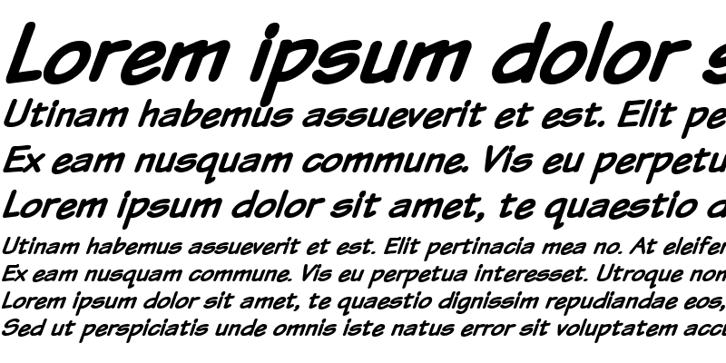 Sample of VTCSundaykomix Bold Italic