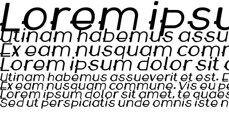 Sample of WABECO Bold Italic