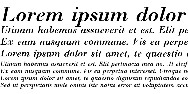 Sample of Walbaum Medium Italic