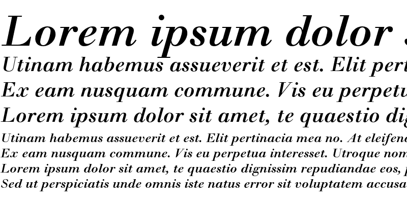 Sample of Walbaum MT Std Medium Italic