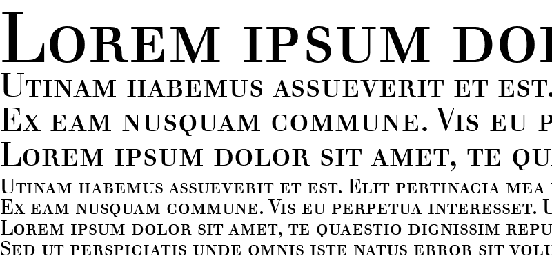 Sample of Walbaum Roman