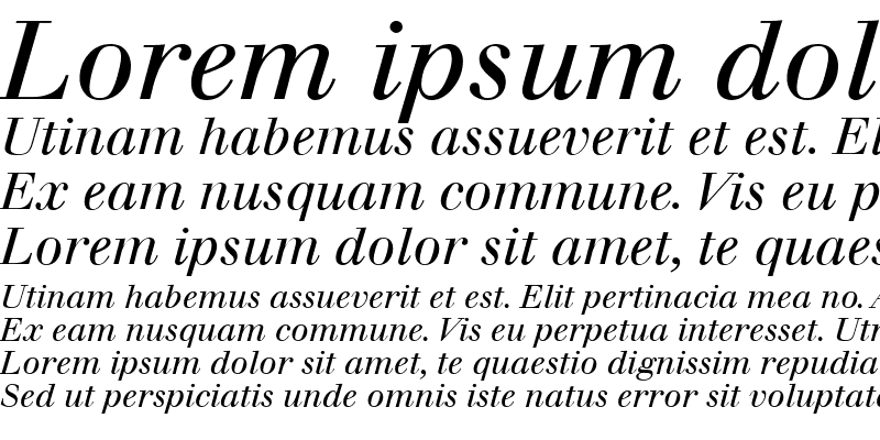 Sample of Walbaum RomanOsF Italic
