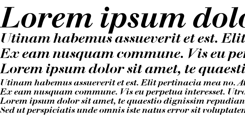 Sample of WalbaumBucTMed Italic