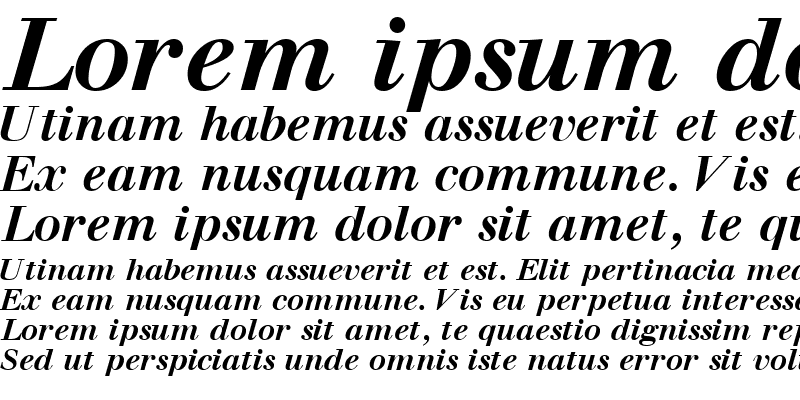 Sample of WalbaumOSSSK Bold Italic