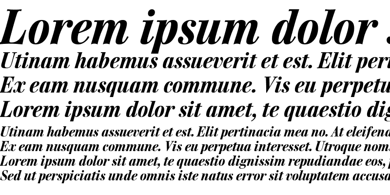 Sample of WalburnBlack Italic