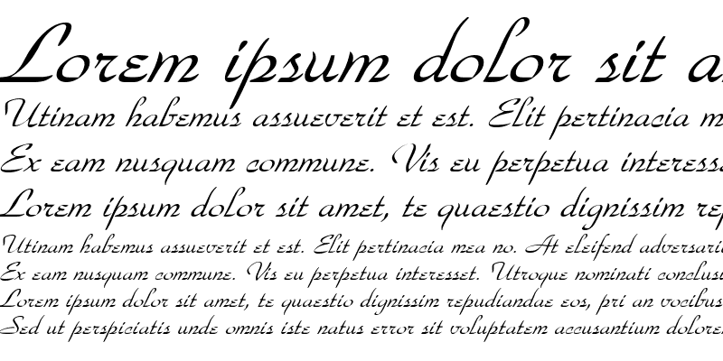 Sample of WaldorfScript Italic