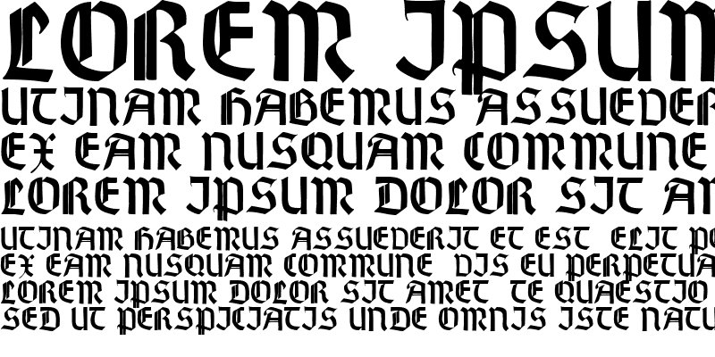 Sample of Wallau Zier Bold