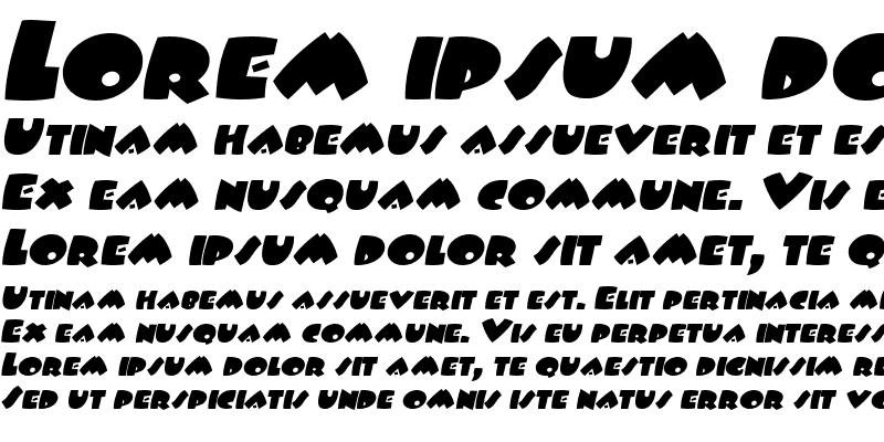 Sample of Wampum-Extended Italic