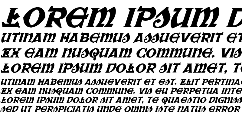 Sample of War Priest Italic Italic