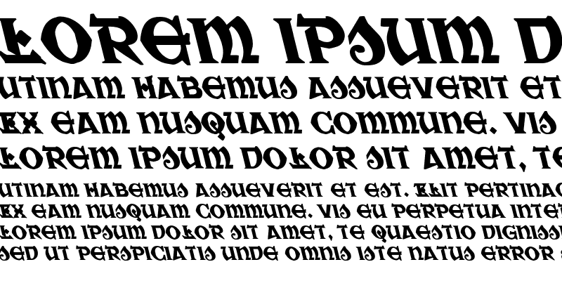 Sample of War Priest Leftalic Italic