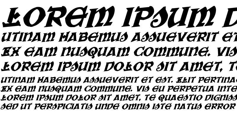 Sample of War Priest Rotalic Italic