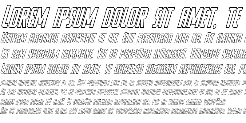 Sample of Watchtower Outline Italic