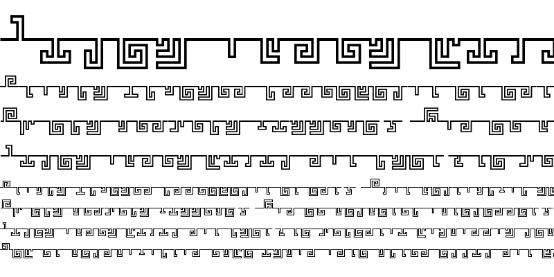 Sample of wavefont Thin