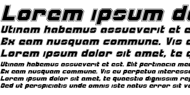 Sample of Weaponeer Academy Italic