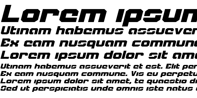 Sample of Weaponeer Expanded Italic
