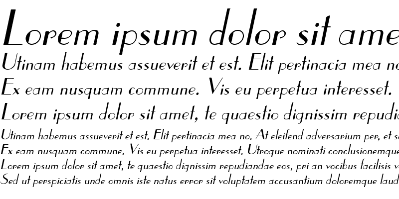 Sample of WeekendInParis Italic