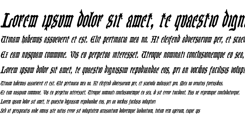 Sample of Westdelphia Condensed Italic Condensed Italic