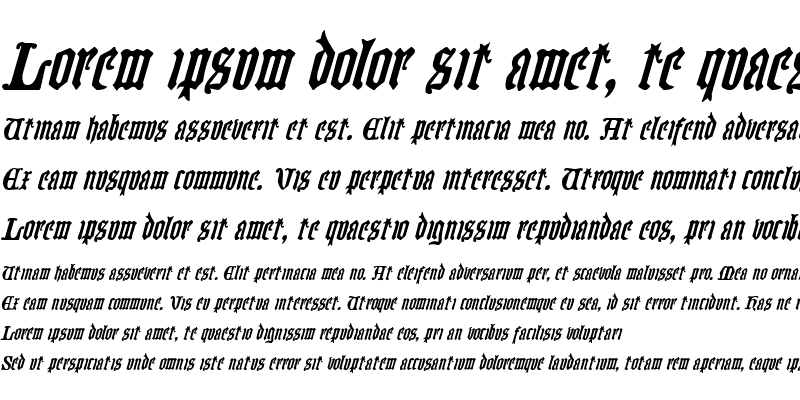 Sample of Westdelphia Italic