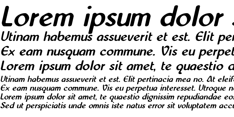 Sample of Westminster Italic
