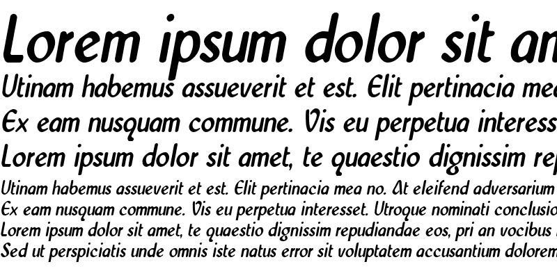 Sample of WestminsterNarrow Italic