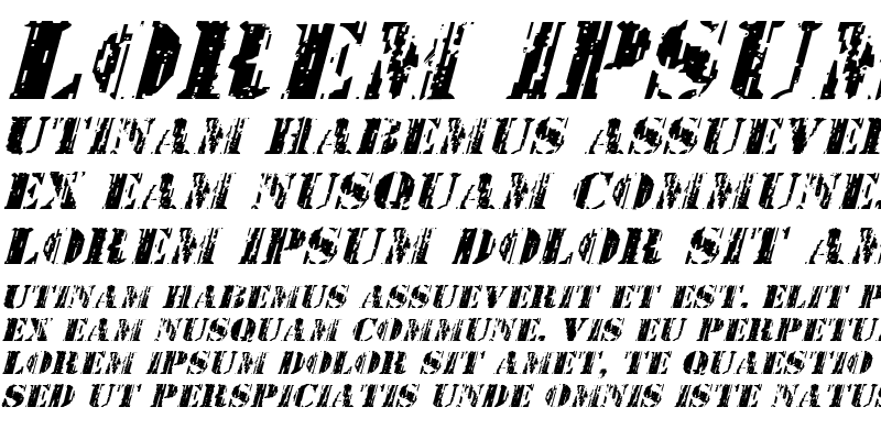 Sample of Wetworks Expanded Italic Expanded Italic
