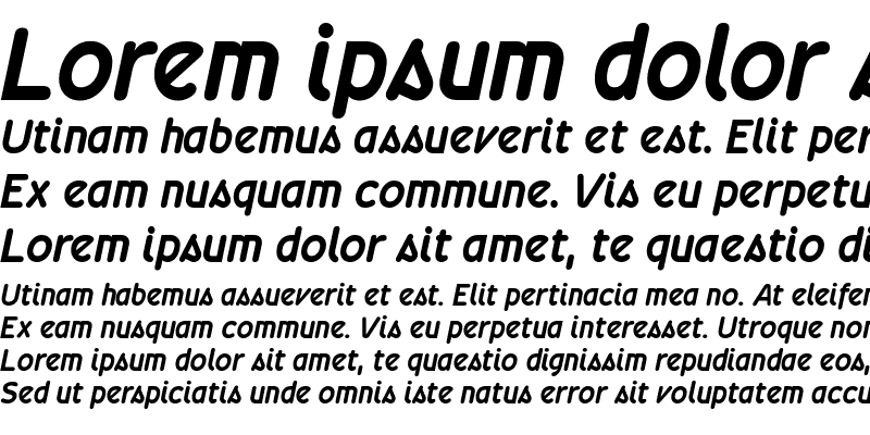 Sample of Wevli Bold Italic