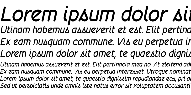 Sample of Wevli Medium Italic