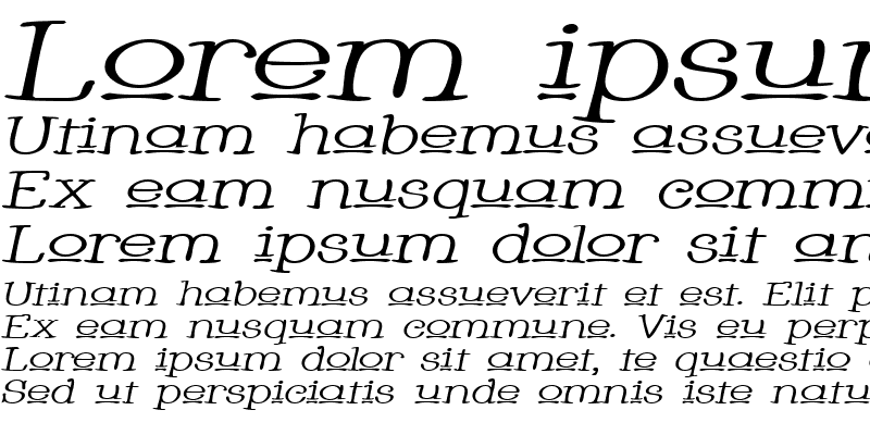 Sample of Whackadoo Upper Wide Italic