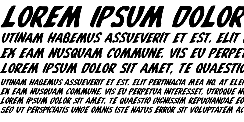 Sample of Whatafont Italic Italic