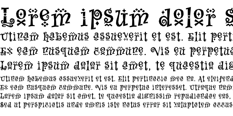 Sample of Whimsy Baroque ICG Bold