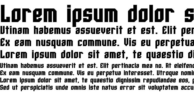 Sample of Whitestone Bold