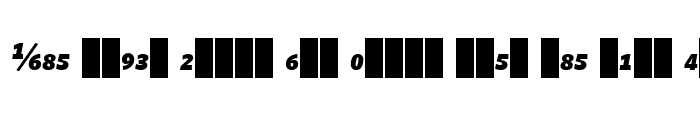 Preview of Whitney Numeric - Black Italic