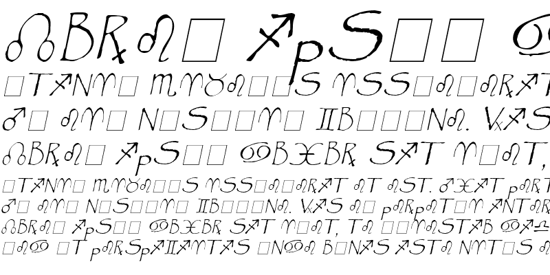 Sample of Widget Italic